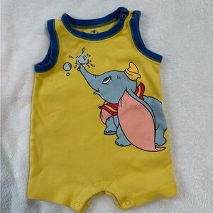 Yellow Dumbo Baby Romper
